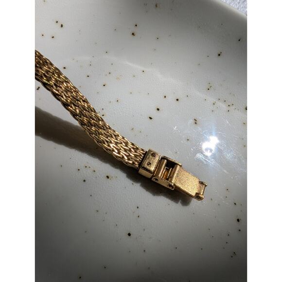 Vintage Longines L960 AO Gold Dial Quartz Womens Watch Gold Plated Mesh Bracelet main image 8